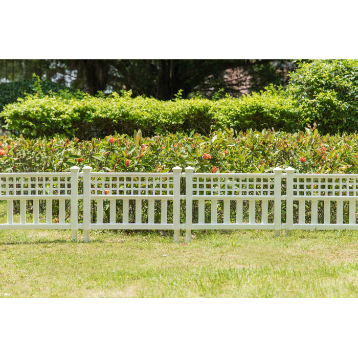 Gardenised 20'' H x 24'' W Yes Vinyl Fencing Kits & Reviews Wayfair